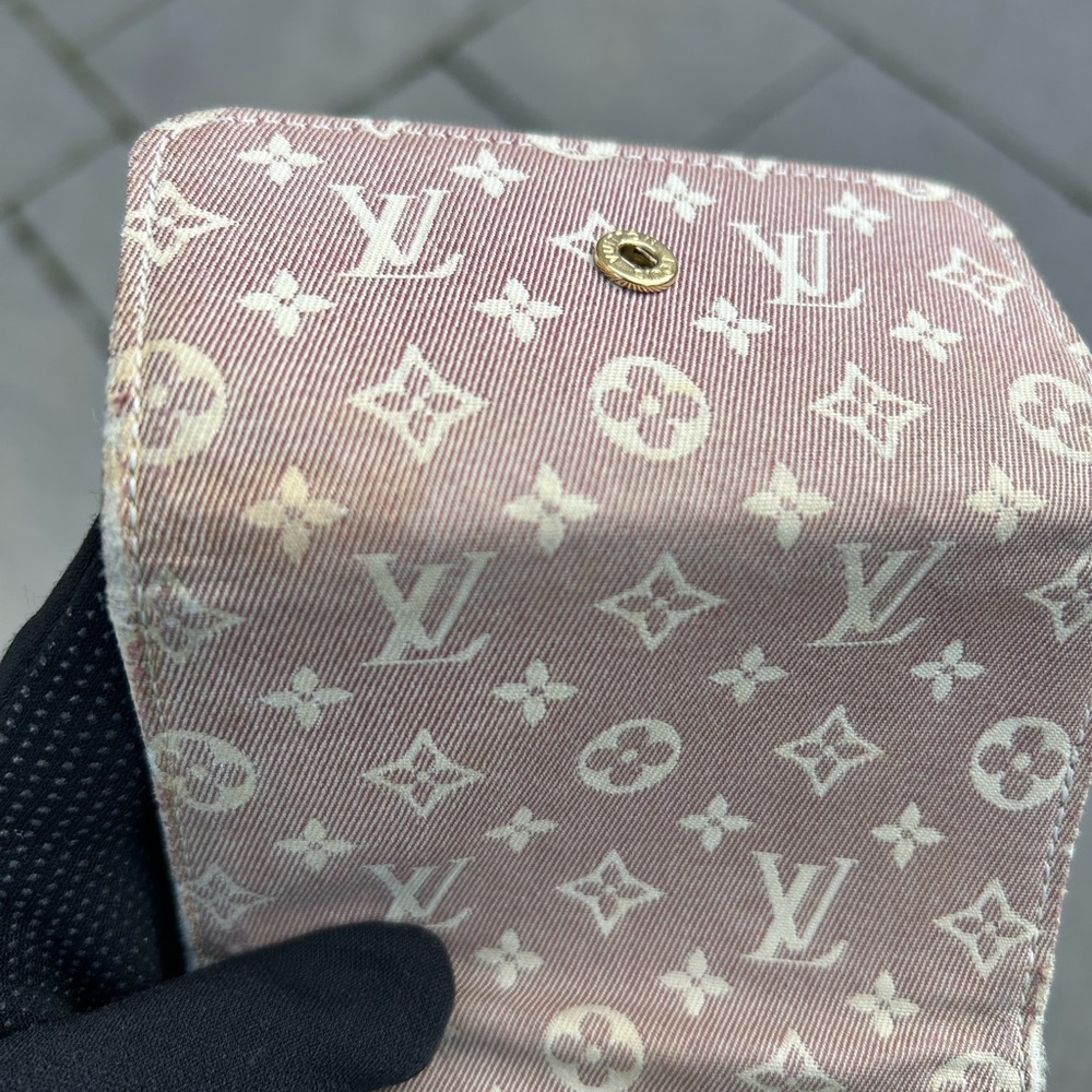 Louis Vuitton monogram Idylle canvas 6 ring key holder / card holder burgundy - Picture 15 of 16